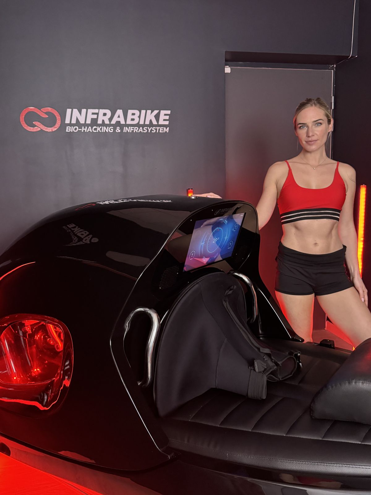 InfraBike showroom — semi-reclined position