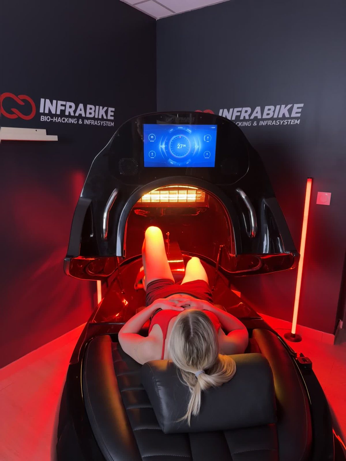 InfraBike session — infrared and pedaling